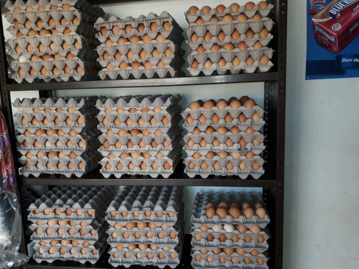 We have in bulk fresh chicken table brown and white eggs.