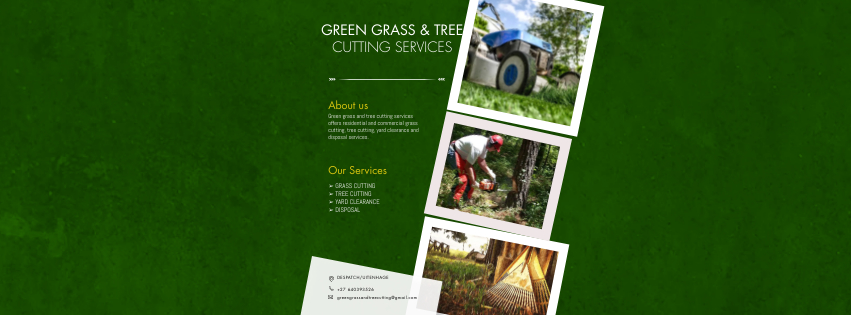 Green grass and tree cutting services