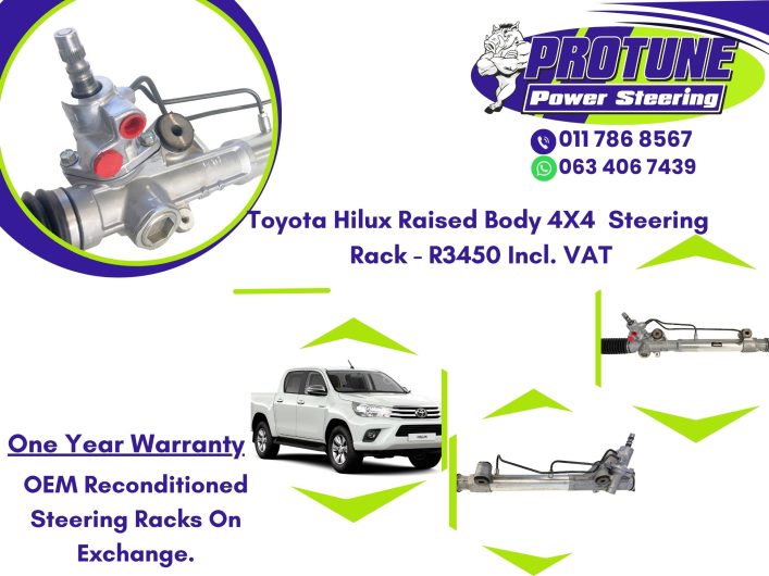 Toyota Hilux Raised Body 4X4 – OEM Reconditioned Steering Racks