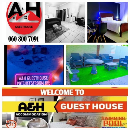 A&H Guesthouse in Potchefstroom Die Bult +27608007091 Lodge & B&B in Northwest Frm R150-R200 Day rest & R300 to R4OO per Night