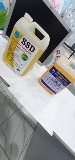 Ssd chemical solution for cleaning defaced currency