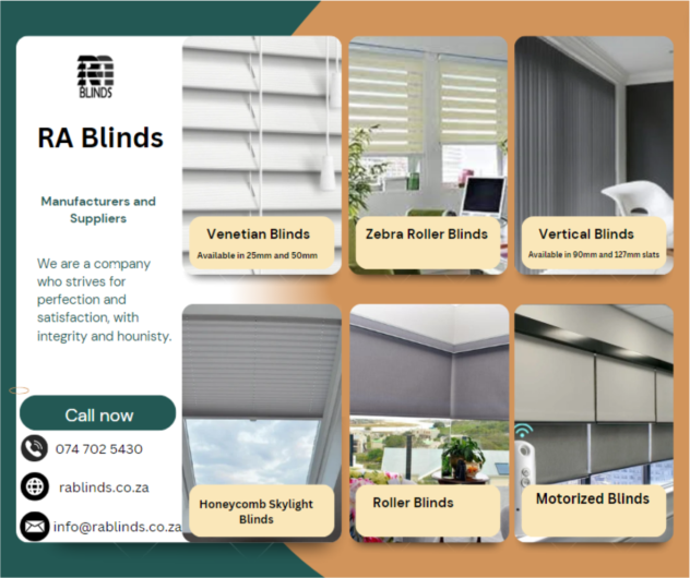 RA Blinds – Manufacturers and suppliers