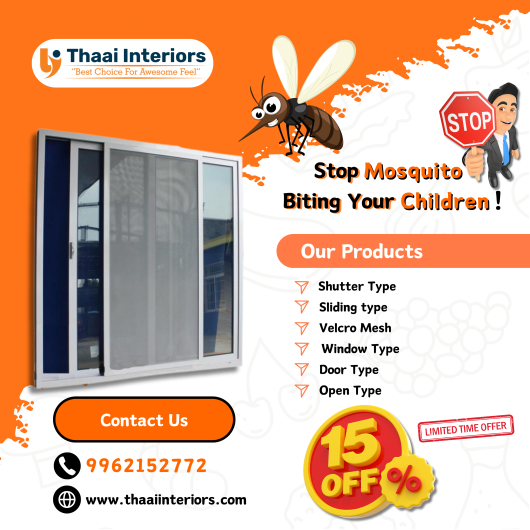 Best Mosquito Nets For Windows In Chennai | Thaai Interiors