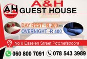 ;; A&H Guesthouse 0608007091 Accommodation Lodge BnB IN Potchefstroom Die Bult