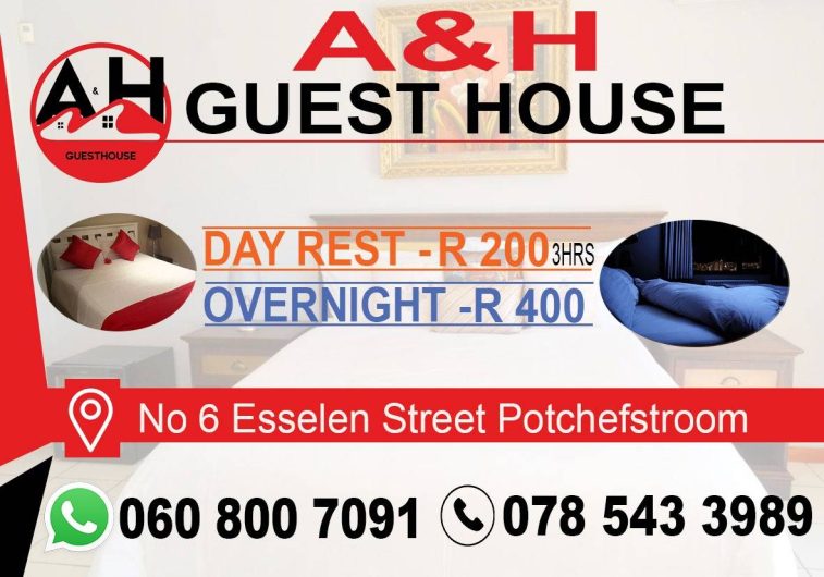 ;; A&H Guesthouse 0608007091 Accommodation Lodge BnB IN Potchefstroom Die Bult