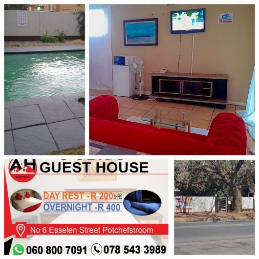 Clean A&H Guesthouse Potchefstroom Die Bult 0608007091- 0785433989 frm R150-R200 3hrs day rest & R300- R400 per Night