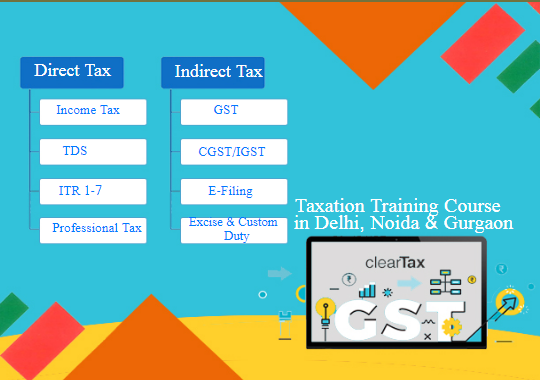 GST Certification Course in Delhi 110017, after 12th and Graduation by SLA. GST and Accounting