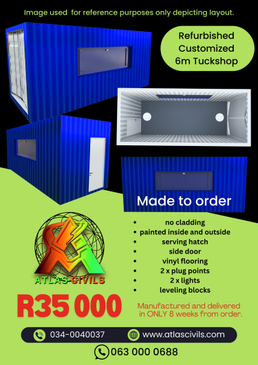 Refurbished 6m customized tuckshop