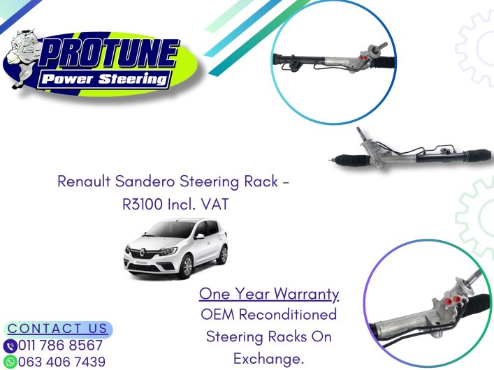 Renault Sandero – OEM Reconditioned Steering Racks