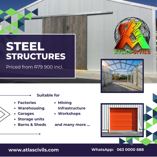 From sheds to factories, we design steel structures.