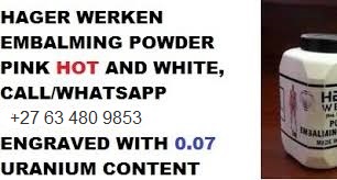 Hager Werken Embalming Powder In Luanda Angola+27 63 480 9853