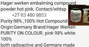 Hager Werken Embalming Powder In Luanda Angola+27 63 480 9853