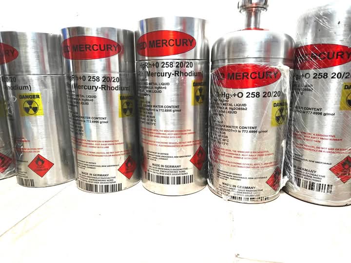 Acheter du mercure liquide rouge pur à 99,9 %